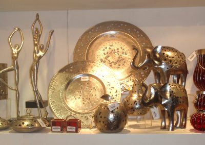 Nickel Plated Leaf Cut Out Collection