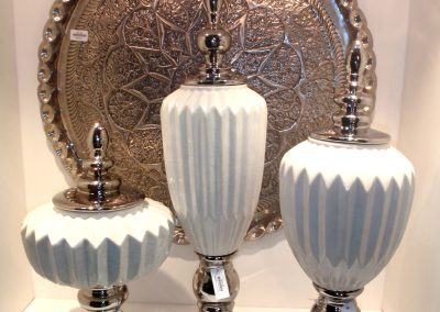 Royal Ribbed Porcelain Jars